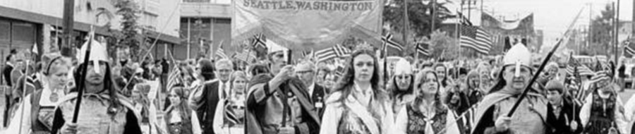 Marchers at a historic 17th of May Parade in Seattle.